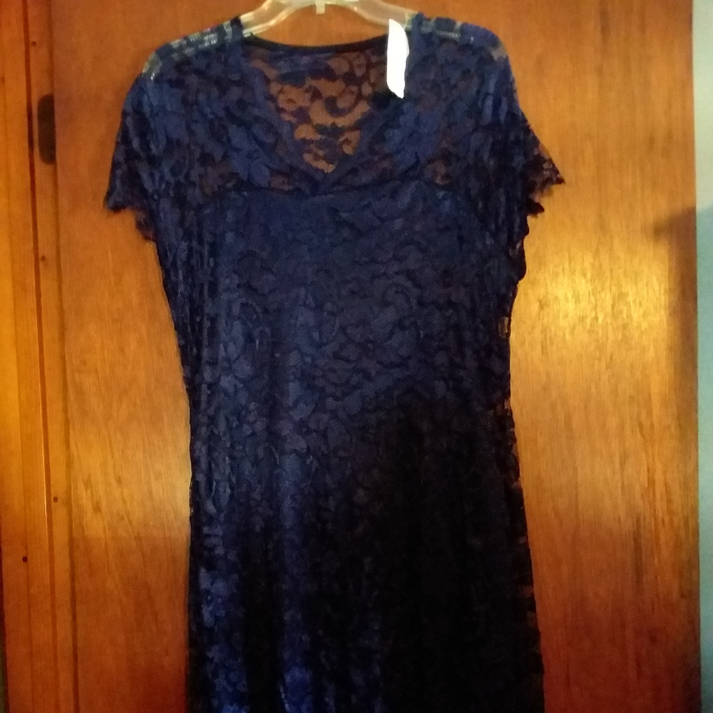 Dark Blue lace dress